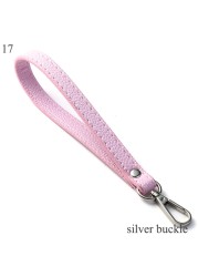 Wrist Bag Strap Handle Fashion PU Leather Women Girls Purse Strap Bag Small Bag Strap Solid Color Replacement Purse Strap