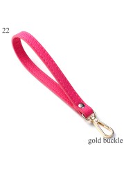 Wrist Bag Strap Handle Fashion PU Leather Women Girls Purse Strap Bag Small Bag Strap Solid Color Replacement Purse Strap