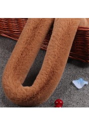 120cm Replacement Bag Belt Faux Fur Straps Handle for Purse Belts Bag Accessories Golden Buckle A119