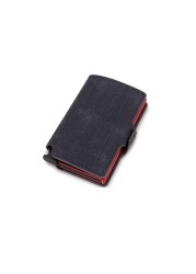 RFID Blocking Card Holder Women Mini Wallets Minimalist Mini Metal Wallet Pink Money Purses Ladies Mini Wallet Blackpink 2021