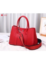 2020 100% Genuine Leather Luxury Women Tote Bag Famous Brand Garden Party Handbag Cowhide Bag Lady Classic Shoulder Bag