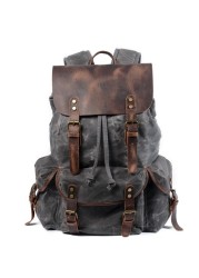 Vintage Backpack Women Canvas Large Capacity Travel Backpack Female Laptop Backpack Waterproof Backpack For Women