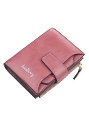 Engraved Leaves Small Wallet Women Wristlet Brand Women Purse Soft Pu Leather Ladies Wallet Card Holder Mini Girl Purse Clutch