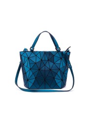 Women's Handbag Geometric Quilted Diamond Tote Bag Shoulder Bag Laser Plain Foldable 2020