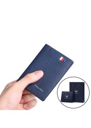 Williaampolo Men Wallet 6 Card Holders Wallet For Men Luxury Leather Credit Card Wallet Male Small Wallet Gift For Husband Black