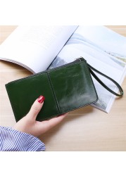 New Fashion Women Office Lady PU Leather Long Wallet Clutch Zipper Business Bag Wallet Card Holder Large Capacity Wallet