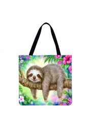 Sunflower Printed Casual Ladies Shopping Shoulder Bags Large Capacity Tote Bags Eco Shopping High Quality Folding Bags