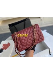 Famous Brand 100% Genuine Leather Classic Women Handbag Luxury Elegant High Quality Sheepskin Crossbody Bags