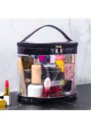 Bfuming Fashion Portable Makeup Bag for Women PVC Transparent Waterproof Large Capacity Travel Cosmetic Storage Bag