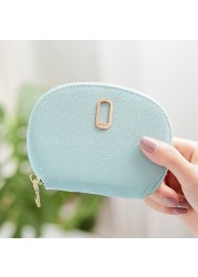 11Bits Women's Card Wallet Solid Color Zipper Organ Rfid Cardholer Pu Leather Credit Card Protecter Coin Purse Card & ID Holders