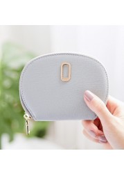 11Bits Women's Card Wallet Solid Color Zipper Organ Rfid Cardholer Pu Leather Credit Card Protecter Coin Purse Card & ID Holders