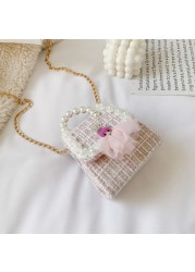 Korean Style Mini Handbags For Women Cute Bow Princess Tote Bag For Toddler Girls Party Shoulder Bag Gift