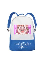 Anime Manga My Sweetheart Dress Students Backpack Large Capacity School Bag Shoulder Bags High Quality For Boys Girls