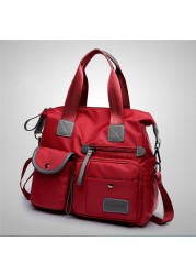 New ladies fashion waterproof nylon felt bag casual nylon shoulder bag mummy bag large capacity messenger bag