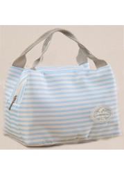 Fashion Portable Insulated Oxford Cloth Print Lunch Bag Thermal Food Picnic Lunch Bags For Women Kids Men Lunch Bag Tote