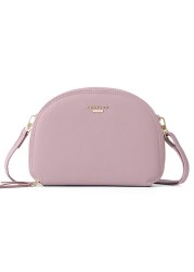 Women Crossbody Bag Fashion Semicircle Saddle Solid Color All-match Comfortable Shoulder Bags For Female Designer Handbags