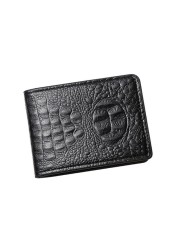 Practical Crocodile Pattern Leather Men Women Nice Car Driver License Wallet Clip Document ID Credit Card Holder Portable Cover