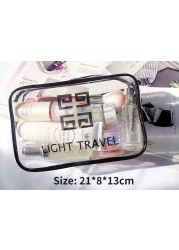 PVC transparent waterproof makeup bag for women large capacity travel portable scrub toilet makeup bag dressing storage bag