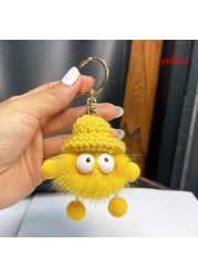 Cute Mink Keychain Diecast Car Key Ring Bag Keychain Accessories