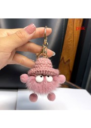 Cute Mink Keychain Diecast Car Key Ring Bag Keychain Accessories