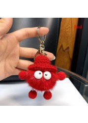 Cute Mink Keychain Diecast Car Key Ring Bag Keychain Accessories