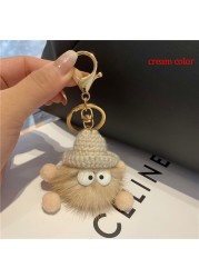 Cute Mink Keychain Diecast Car Key Ring Bag Keychain Accessories