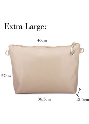 Nylon Bag Insert Organizer With Soft Zipper Pockets Light Perfect Purse Organizer To Keep Everything Stylish Bolsa De Maquiagem