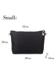 Nylon Bag Insert Organizer With Soft Zipper Pockets Light Perfect Purse Organizer To Keep Everything Stylish Bolsa De Maquiagem