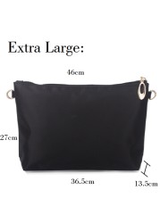 Nylon Bag Insert Organizer With Soft Zipper Pockets Light Perfect Purse Organizer To Keep Everything Stylish Bolsa De Maquiagem