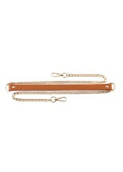 120cm Handbag Metal Chain PU Leather Bag Strap DIY Replacement Bag Chain For Purse Shoulder Bag Handles Handbag Accessories