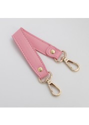 PU Leather Bag Handle Solid Color Bag Belt Replacement Handbag Strap Short Belt Bag Accessories