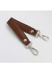 PU Leather Bag Handle Solid Color Bag Belt Replacement Handbag Strap Short Belt Bag Accessories