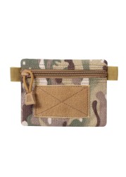 Nylon Outdoor EDC Mall Pouch Multifunctional Waterproof Mini Portable Travel EDC Tool Wallet Pocket Zipper Waist Bag