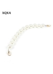 X7YA Artificial Pearl Purse Chain Handles For Handbag Shoulder Bag Strap Replacement