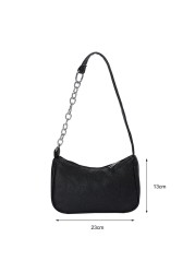 Women Fashion PU Leather Handbag Casual Zipper Messenger Shoulder Bag Ladies Retro Crossbody Bags for Women