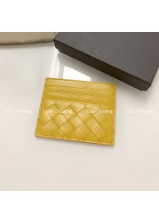 Go Go 100% Leather Credit Card Ultra-thin Brand Business Card Multiple Card Slots Simple Fashion Women Card Bag