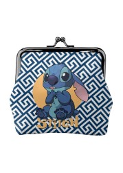 2022 Disney Stitch Female Small Wallet Luxury PU Wallet Coin Purses Women Girl Trend Card Holder Designer Clutch Bag Cartoon