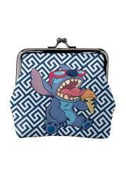 2022 Disney Stitch Female Small Wallet Luxury PU Wallet Coin Purses Women Girl Trend Card Holder Designer Clutch Bag Cartoon