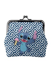 2022 Disney Stitch Female Small Wallet Luxury PU Wallet Coin Purses Women Girl Trend Card Holder Designer Clutch Bag Cartoon