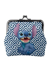 2022 Disney Stitch Female Small Wallet Luxury PU Wallet Coin Purses Women Girl Trend Card Holder Designer Clutch Bag Cartoon