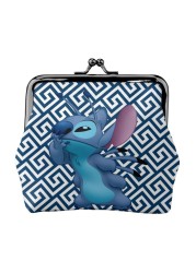 2022 Disney Stitch Female Small Wallet Luxury PU Wallet Coin Purses Women Girl Trend Card Holder Designer Clutch Bag Cartoon