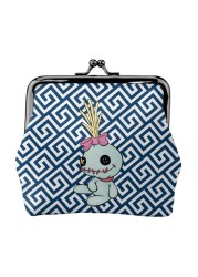 2022 Disney Stitch Female Small Wallet Luxury PU Wallet Coin Purses Women Girl Trend Card Holder Designer Clutch Bag Cartoon