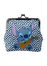 2022 Disney Stitch Female Small Wallet Luxury PU Wallet Coin Purses Women Girl Trend Card Holder Designer Clutch Bag Cartoon