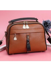 2020 Top Fashion-handle Bag Women Crossbody Bag Shoulder Lady Simple Style Bags Fashion PU Leather Hand Bag