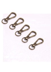 5Pcs Bag Metal Belt Buckle Swivel Trigger Buckle Lock Swivel Buckle Snap Hook Clip DIY Keychain Ring Keyring Craft Bag Hardware Parts