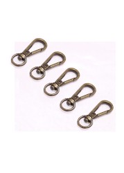 5Pcs Bag Metal Belt Buckle Swivel Trigger Buckle Lock Swivel Buckle Snap Hook Clip DIY Keychain Ring Keyring Craft Bag Hardware Parts