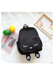 New Children's Backpack Cute Cartoon Cat Girl Backpack Pupil Kindergarten Kids Girls Boy Backpack Unisex Kid Game Bag Travel Bag