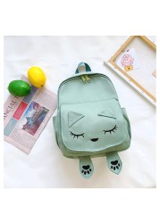 New Children's Backpack Cute Cartoon Cat Girl Backpack Pupil Kindergarten Kids Girls Boy Backpack Unisex Kid Game Bag Travel Bag