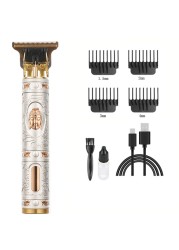 All-metal vintage T9 machine women's hair clipper hairdressing professional haircut machine 0mm nose and ear trimmer finish man