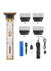 All-metal vintage T9 machine women's hair clipper hairdressing professional haircut machine 0mm nose and ear trimmer finish man